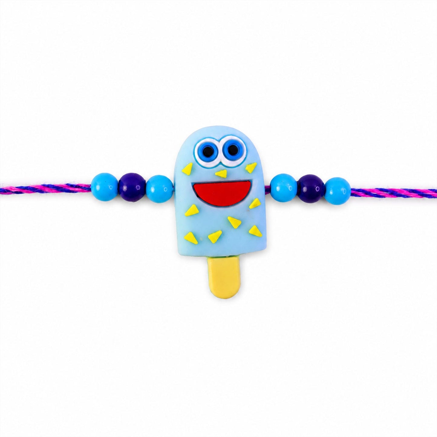 Smiling Ice Cream Cartoon Kids Designer Rakhi for Brother