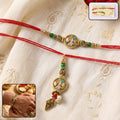 Peacock Charm Bhabhi Rakhi – Colorful Beads & Traditional Elegance