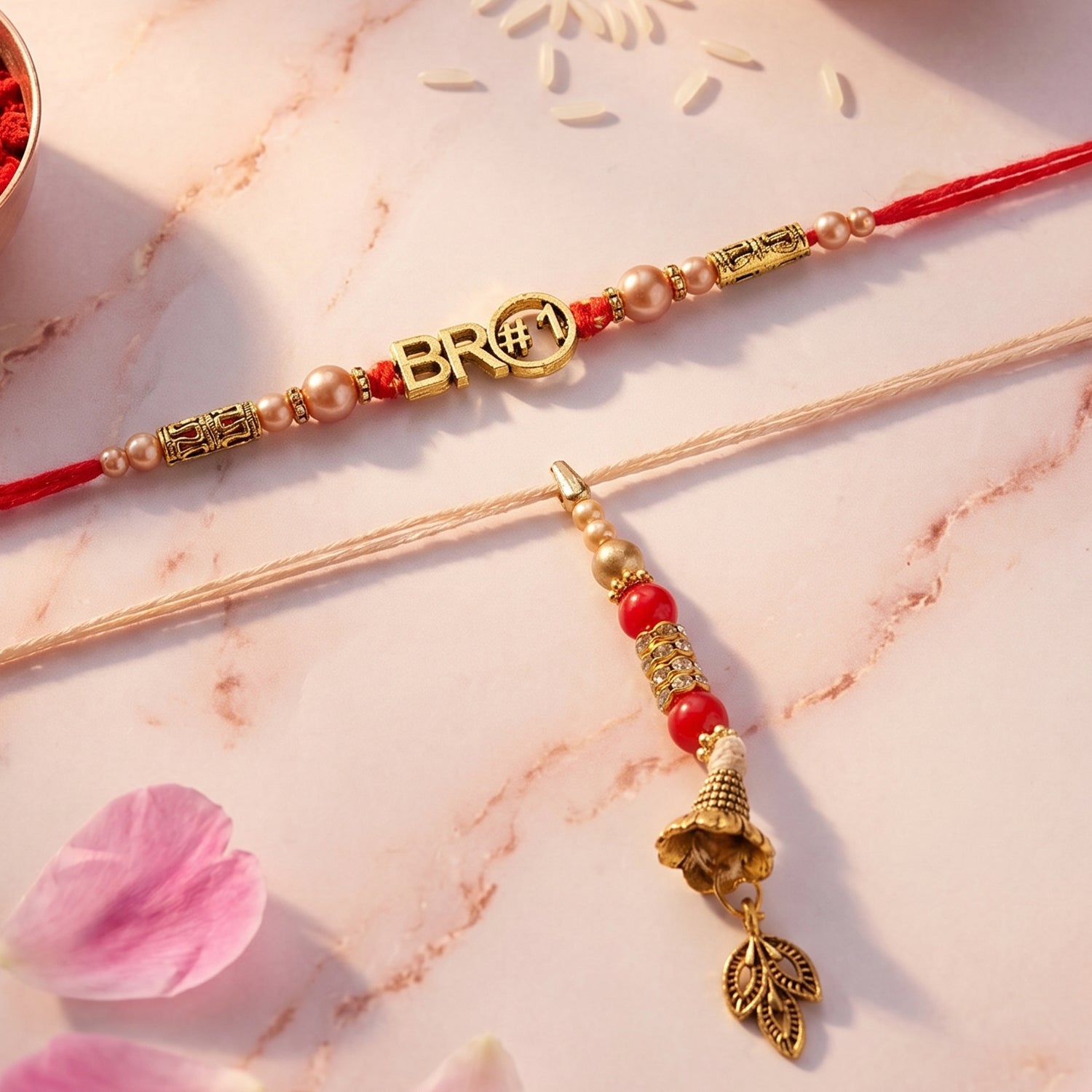 Bhabhi Rakhi decorative chain and latkan