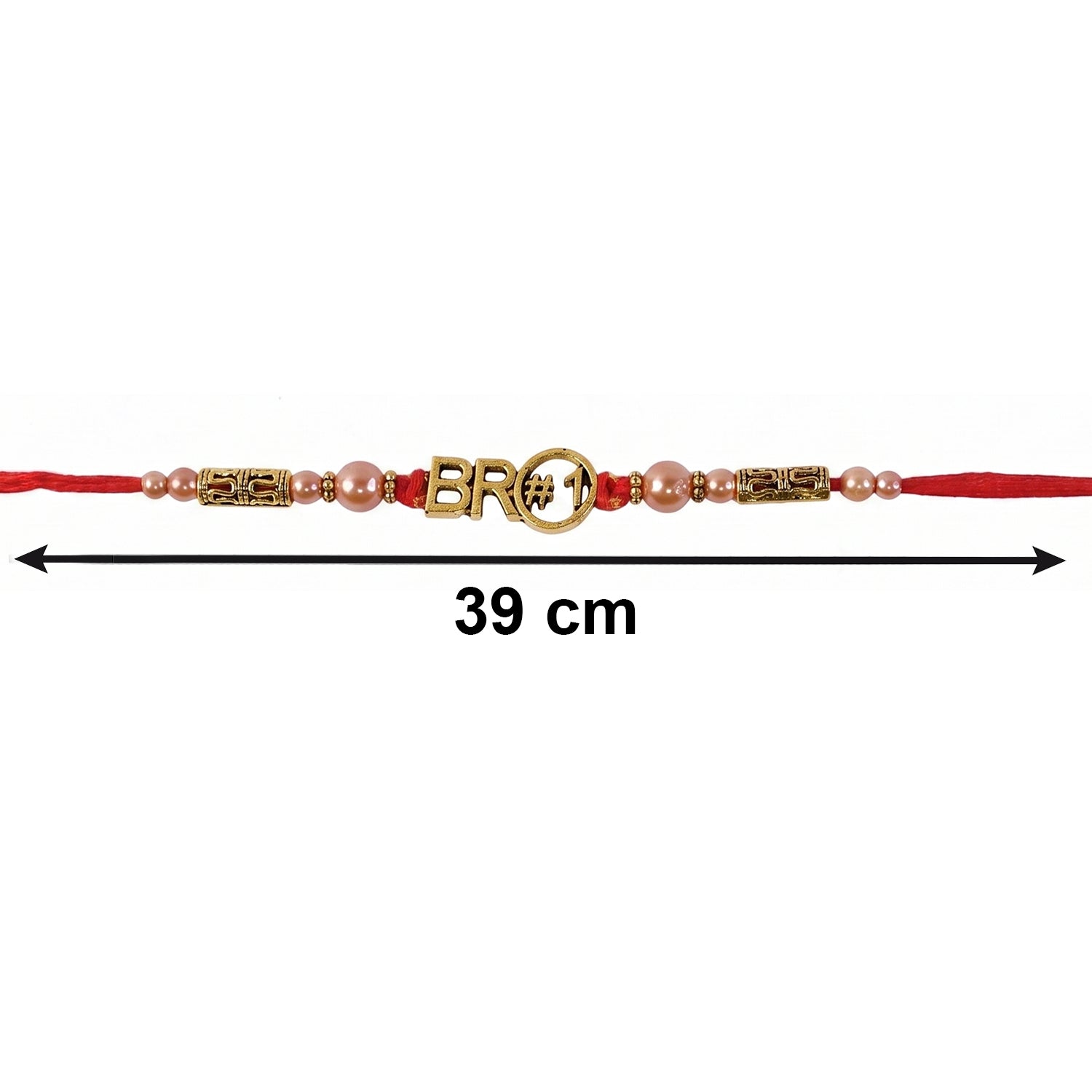 Traditional Stone Chain Bhabhi Rakhi gift packaging
