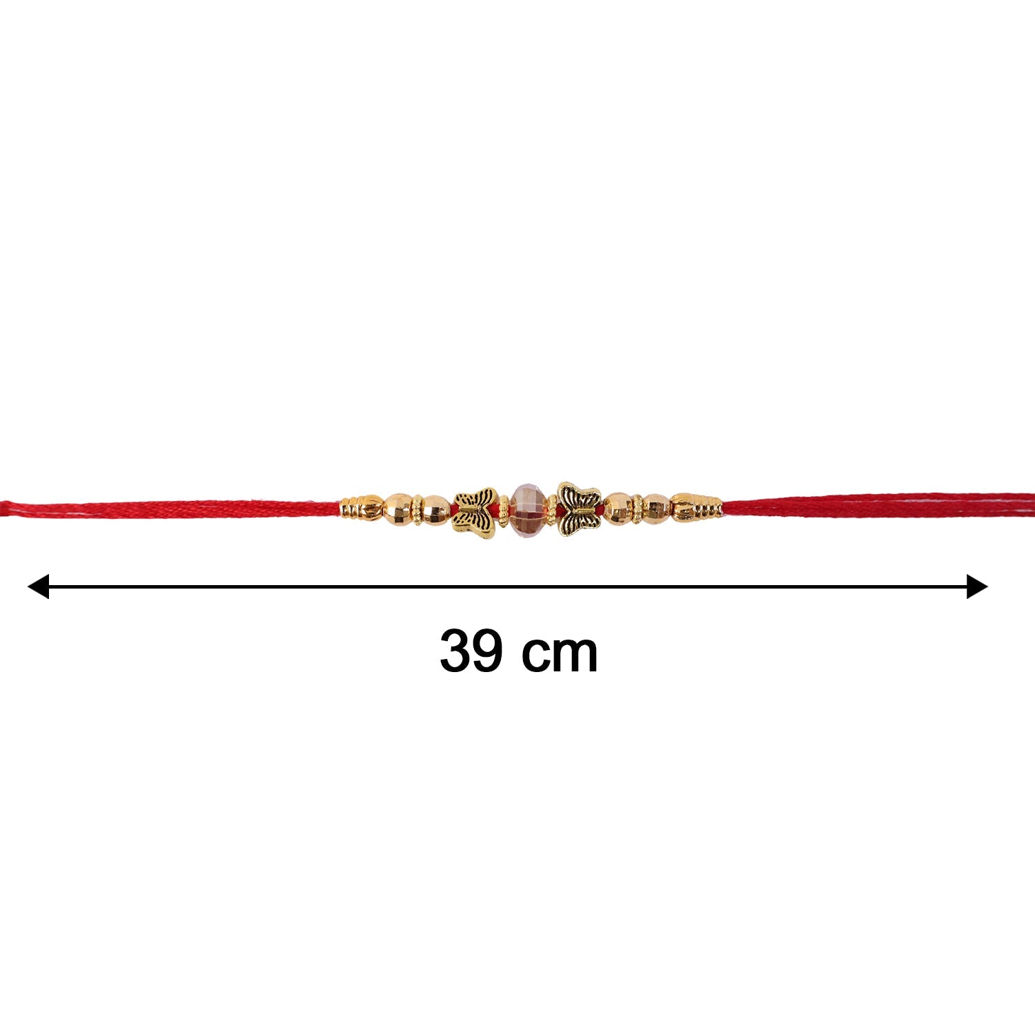 Sleek Stone Bhabhi Rakhi displayed on hand
