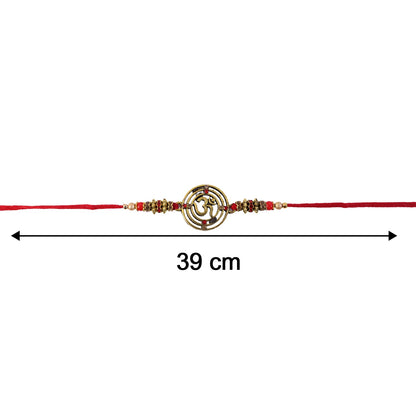 Spiral Charm Bhabhi Rakhi packaging