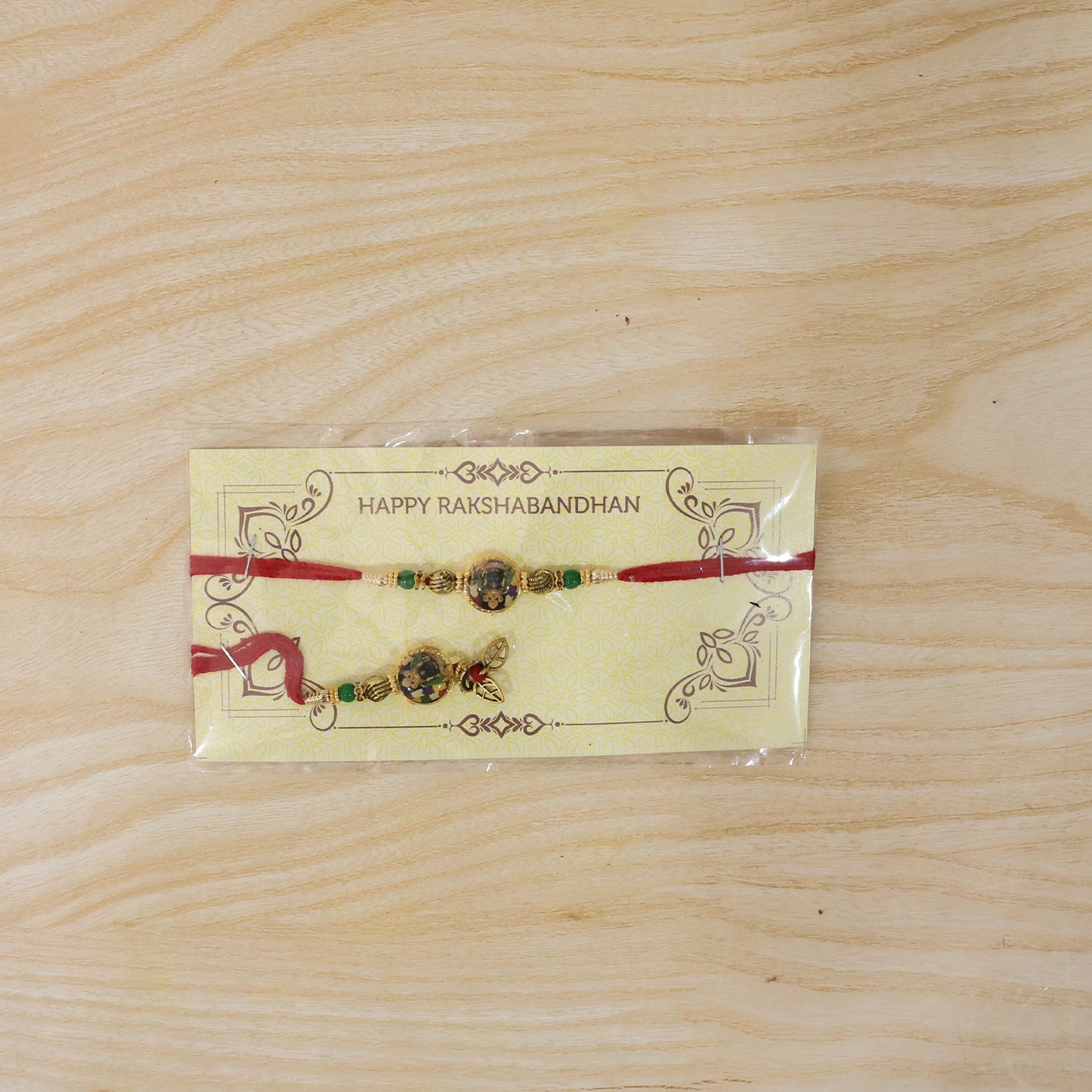 Complete set of Bead Bhabhi Rakhi with packaging