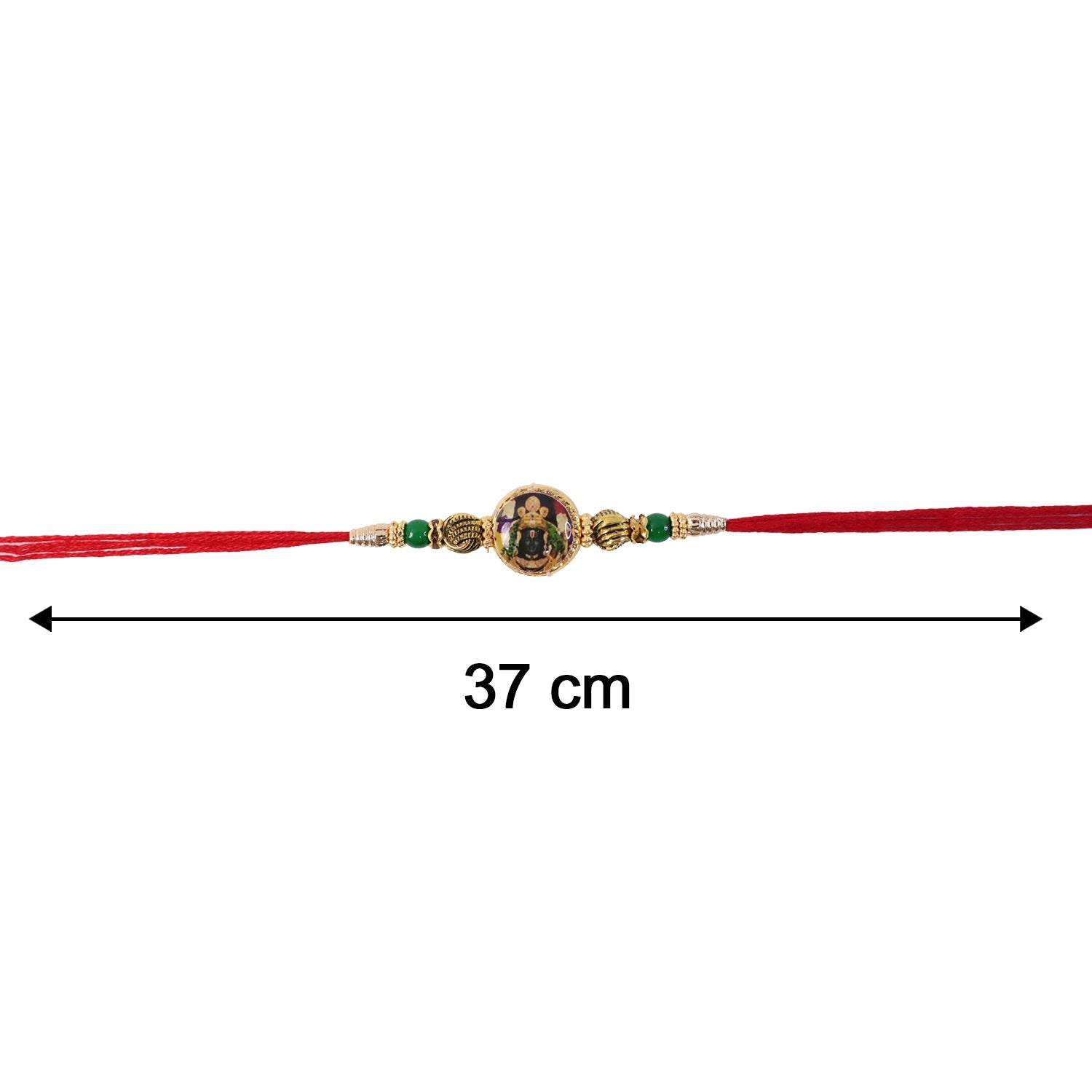 Packaged Bhabhi Rakhi showing bead texture