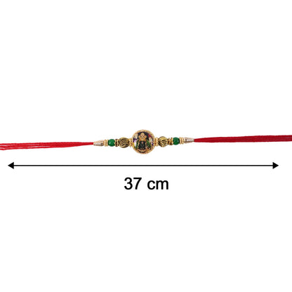 Packaged Bhabhi Rakhi showing bead texture