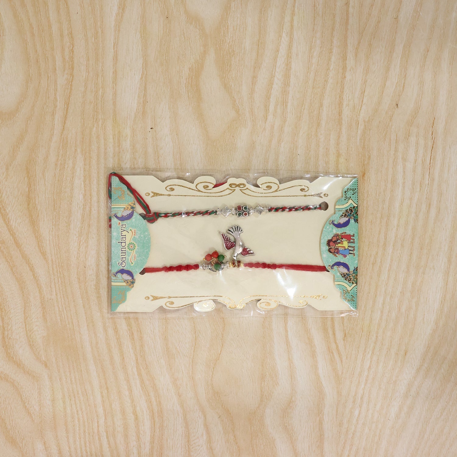 Packaged Floral Bhabhi Rakhi in packaging
