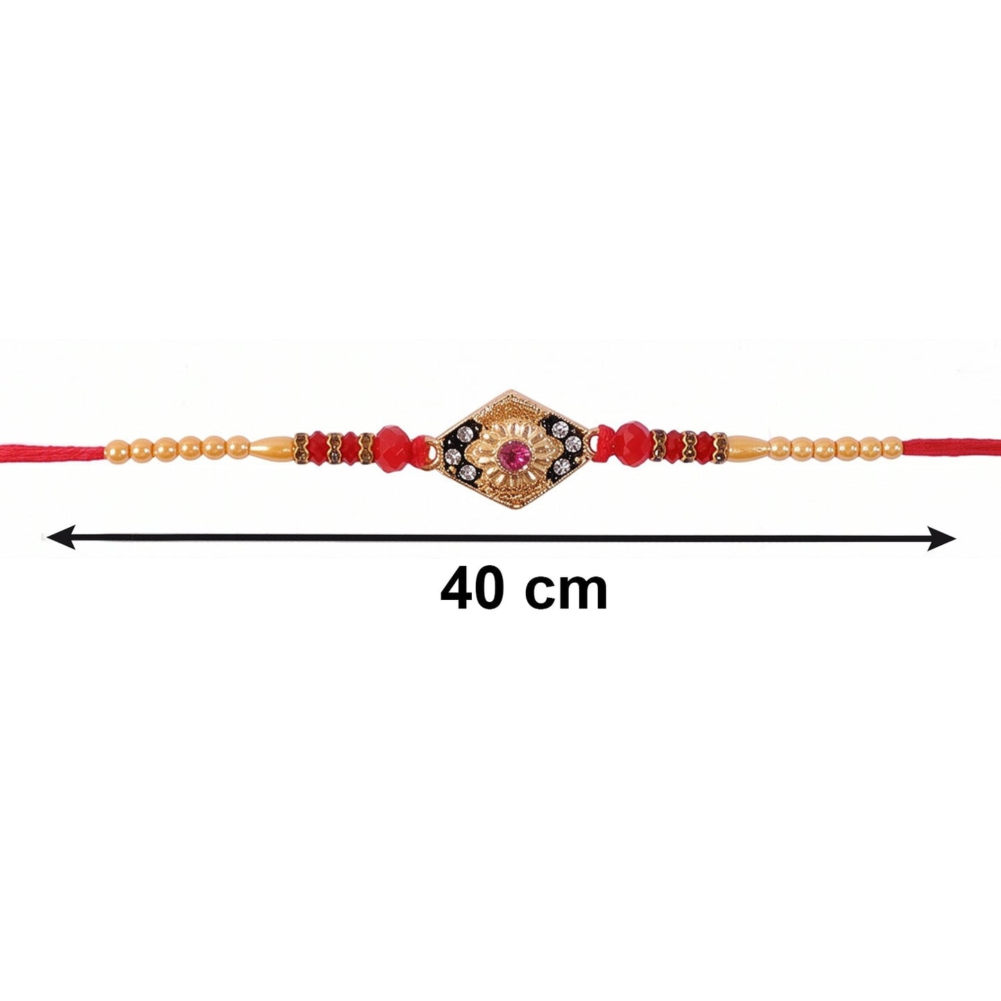 Designer Rakhi with traditional Pearl Jhumka embellishment