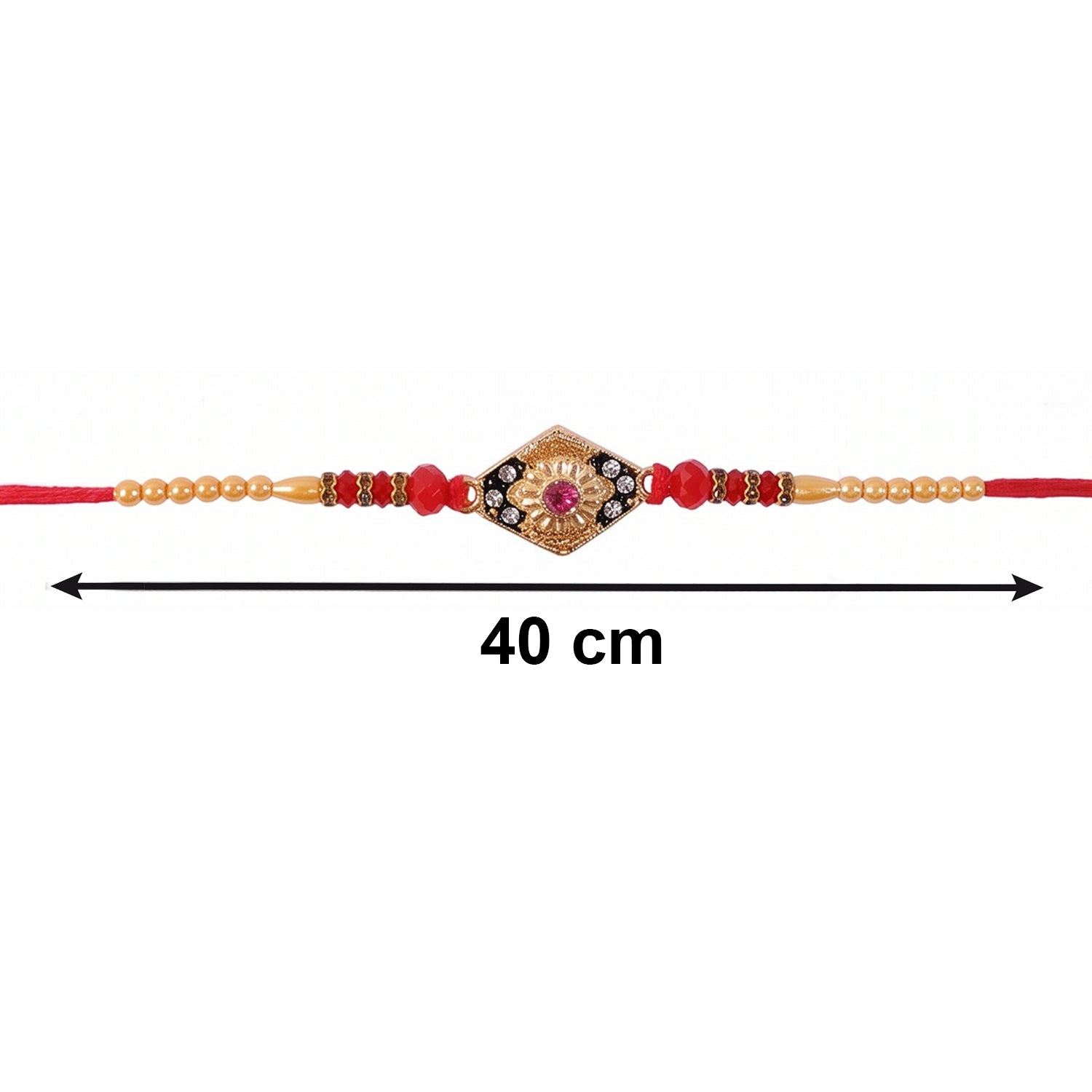 Designer Rakhi with traditional Pearl Jhumka embellishment