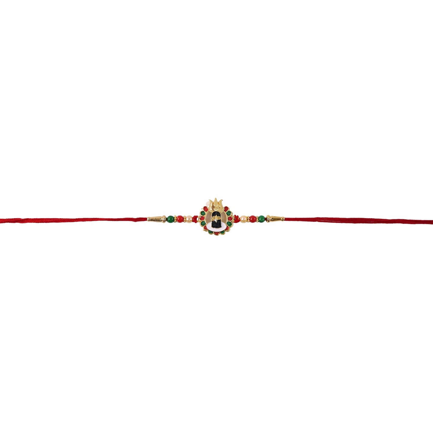 Shivling Design Rakhi with Colorful Beads (1 Pc)