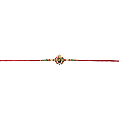 Shivling Design Rakhi with Colorful Beads (1 Pc)