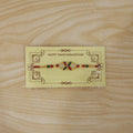 Floral Leaf Rakhi with Colourful Beads for Raksha Bandhan