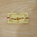 Lord Krishna Rakhi – Elegant Rudraksha Beads for Raksha Bandhan
