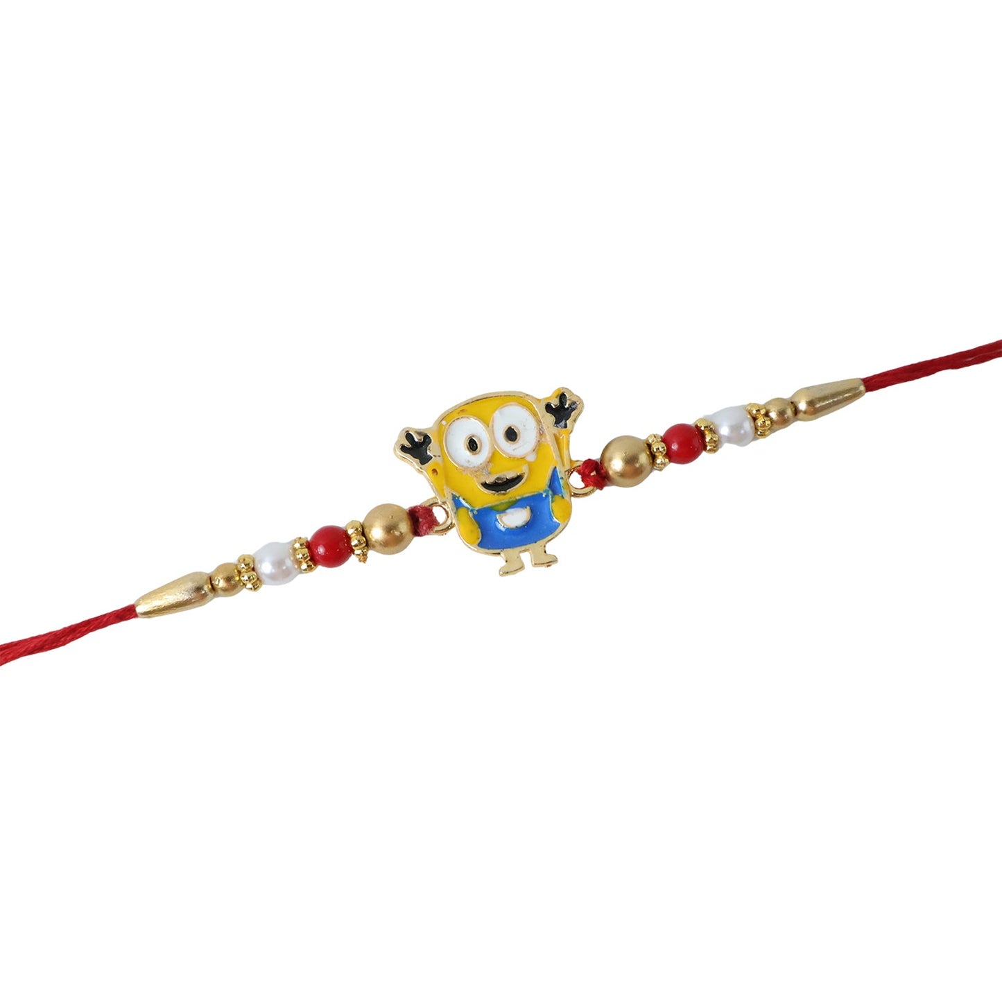 Cute Cartoon Character Rakhi with Beads (1 Pc)