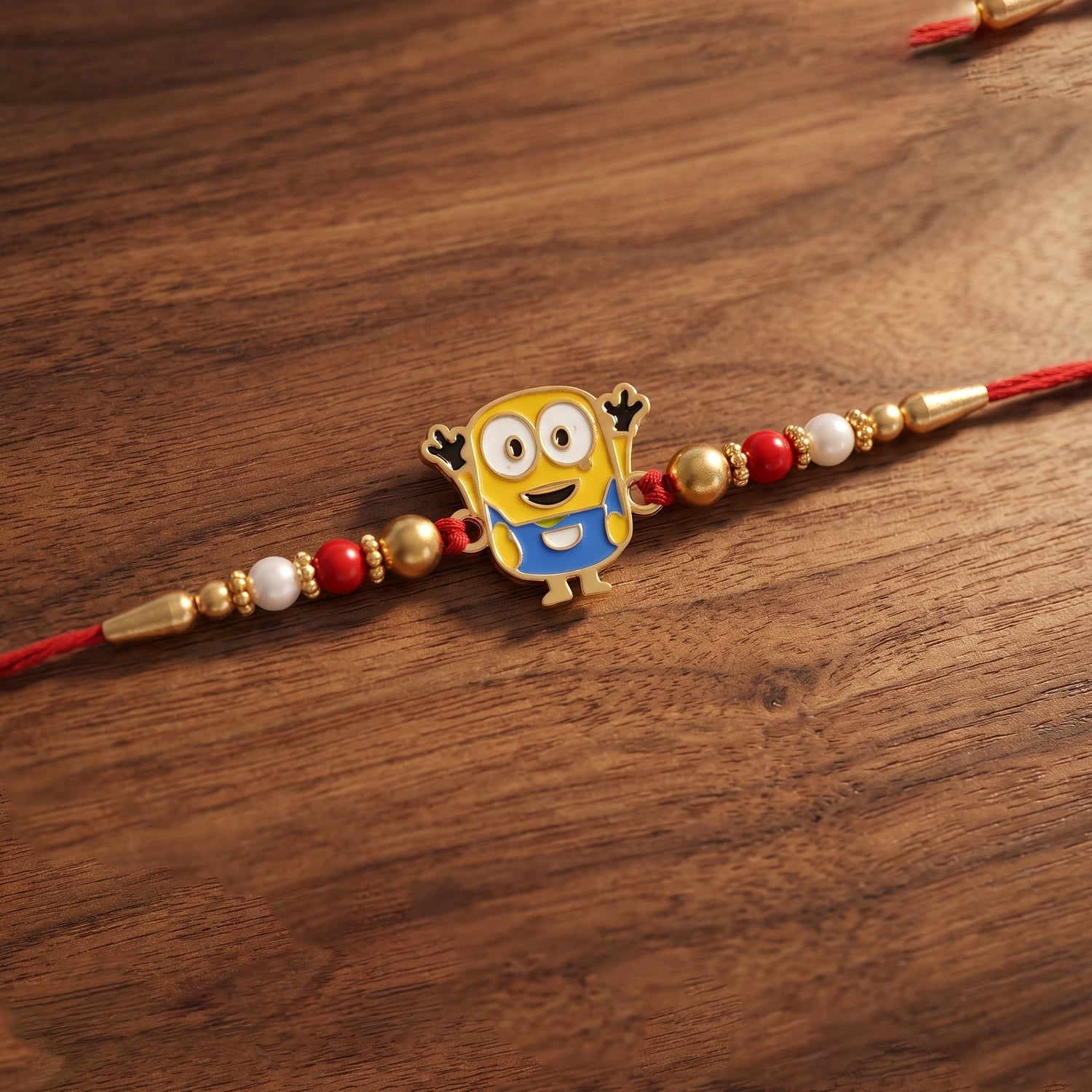 Cute Cartoon Character Rakhi with Beads (1 Pc)