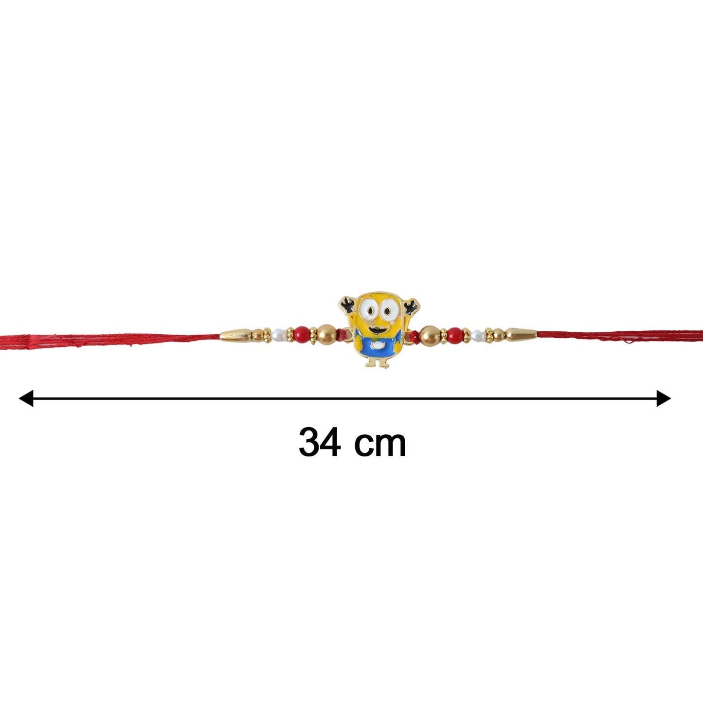 Cute Cartoon Character Rakhi with Beads (1 Pc)