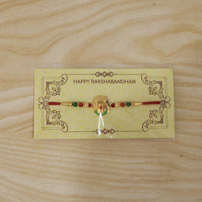 Complete set of Shivling Design Rakhi with beads
