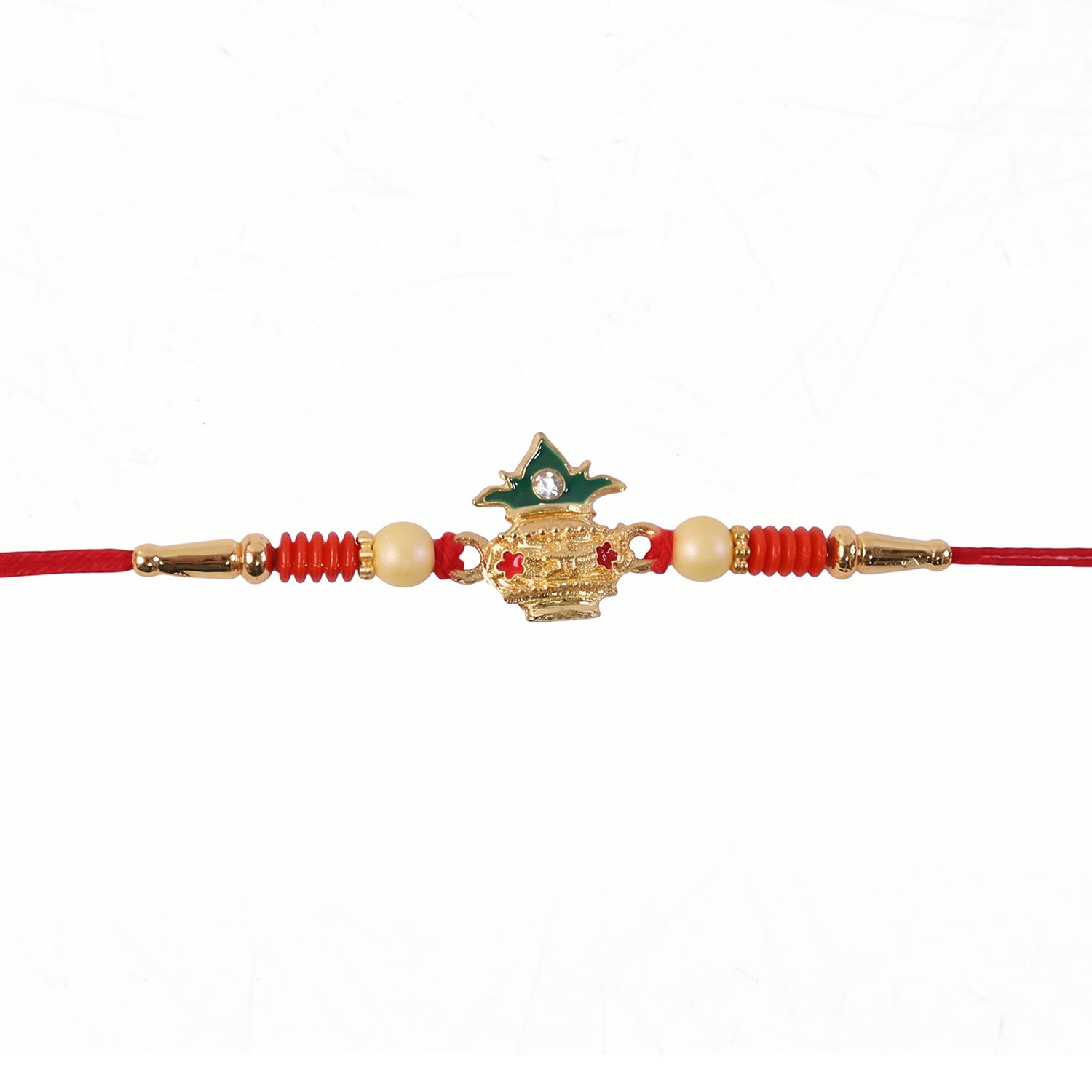 Kalash Rakhi decorative centerpiece detail