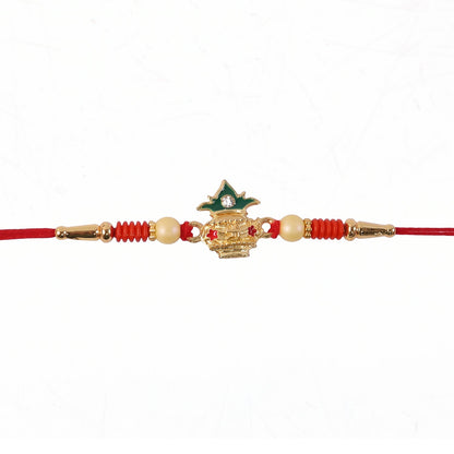 Kalash Rakhi decorative centerpiece detail
