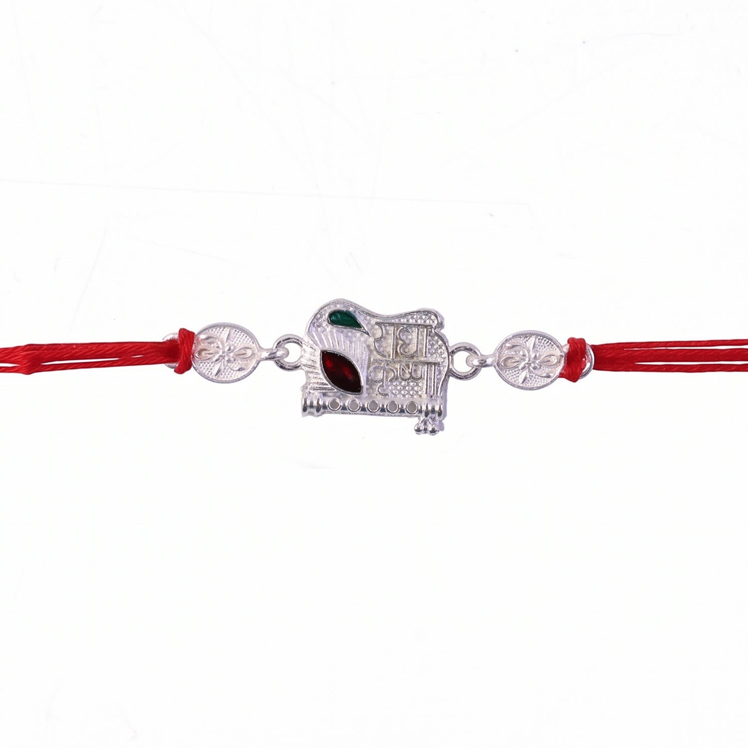 Radha Krishna Design Rakhi with Decorative Beads (1 Pc)