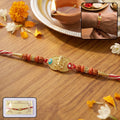 Ganesh Design Rakhi – Decorative Beads & Soft Thread for Brother