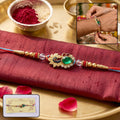 Buy Silver Peacock Rakhi, Traditional & Stylish for Rakshabandhan