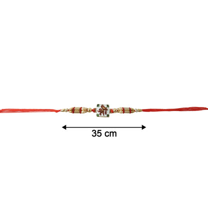 Shree Designer Rakhi display with traditional decor