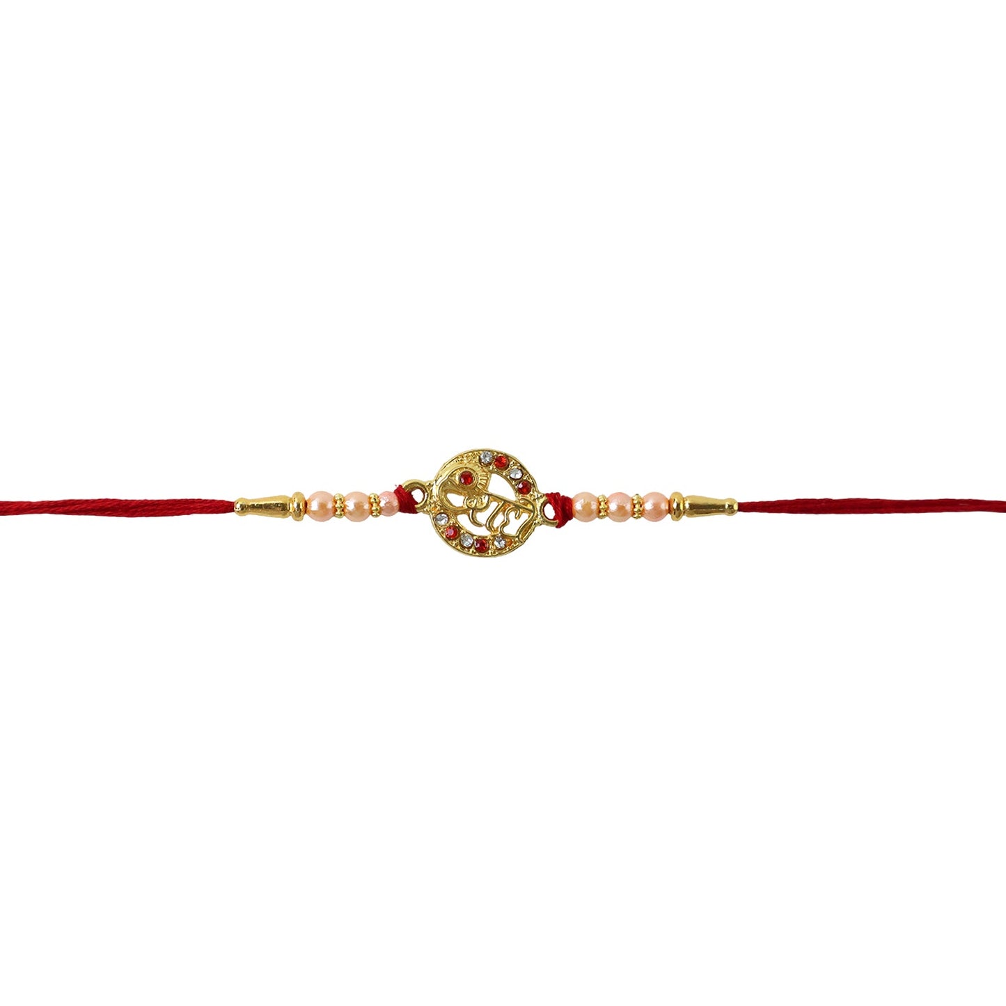 Detailed look at Radhe Designer Rakhi beadwork