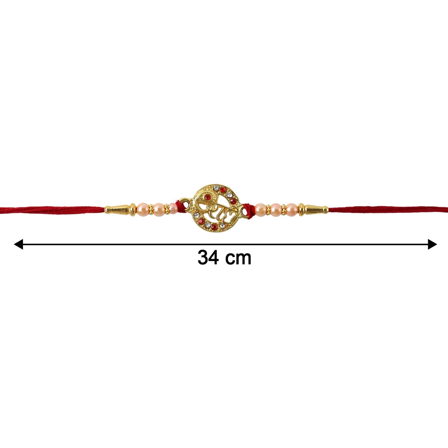 Radhe Designer Rakhi with neat finishing and red thread