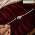 Silver Om Chain Rakhi – Elegant & Lightweight Design for Raksha Bandhan