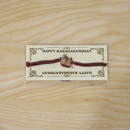 Stylish Krishna Boat design rakhi for brother