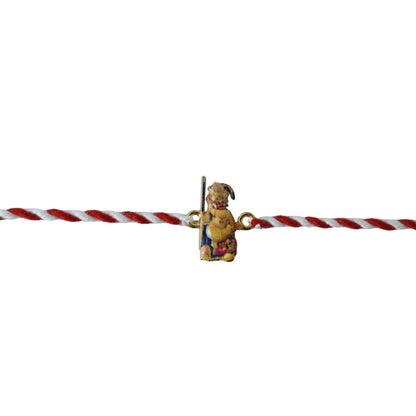Hanuman Ji rakhi with stylish dori and traditional motif