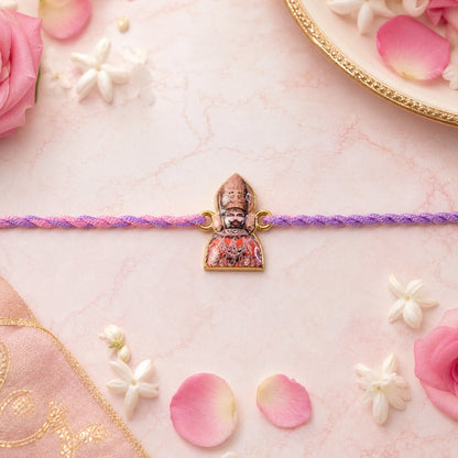 Religious Fancy Dori Rakhi tied with decorative thread