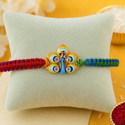 Peacock Design Fancy Dori Rakhi for Brother (1 Pc)