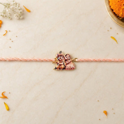 Radha Krishna Cute Fancy Dori Rakhi for Brother (1 Pc)