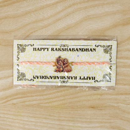Radha Krishna Cute Fancy Dori Rakhi for Brother (1 Pc)