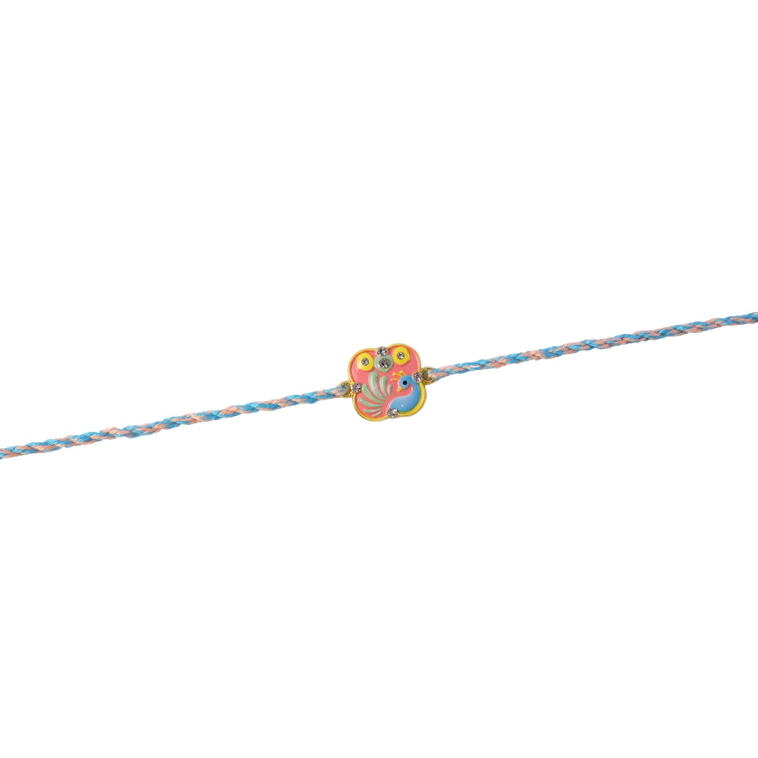 Stylish Peacock Designer Fancy Dori Rakhi for Brother (1 Pc)