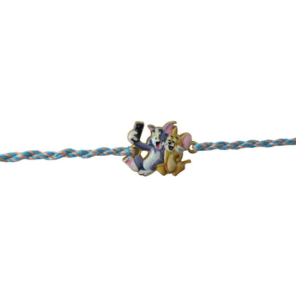 Tom and Jerry Design Fancy Dori Rakhi for Brother (1 Pc)