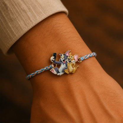 Tom and Jerry Design Fancy Dori Rakhi for Brother (1 Pc)