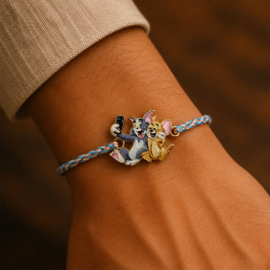 Tom and Jerry Fancy Dori Rakhi tied ready to wear