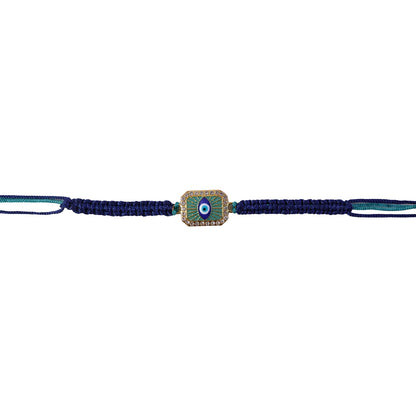 Stylish Evil Eye Fancy Dori Rakhi for Brother (1 Pc)