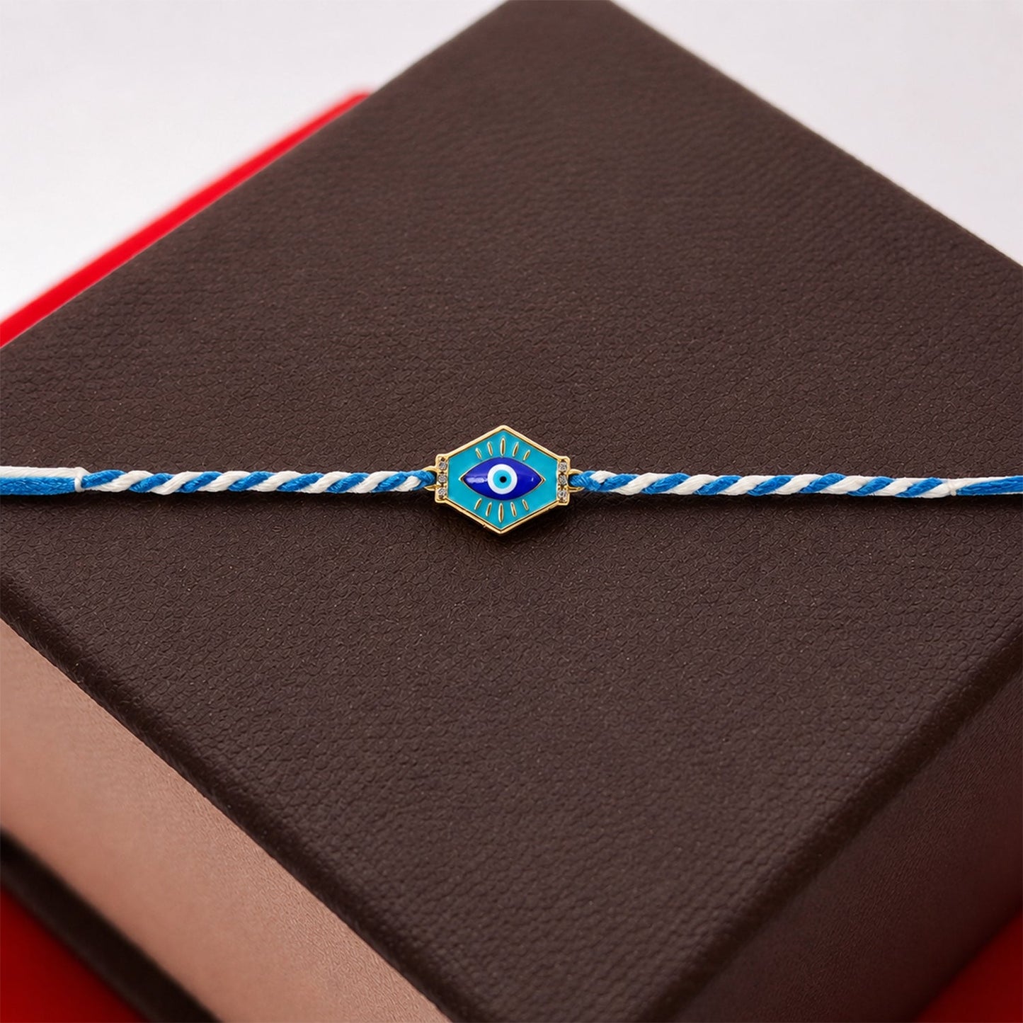 Evil Eye Charm Fancy Dori Rakhi for Brother (1 Pc)