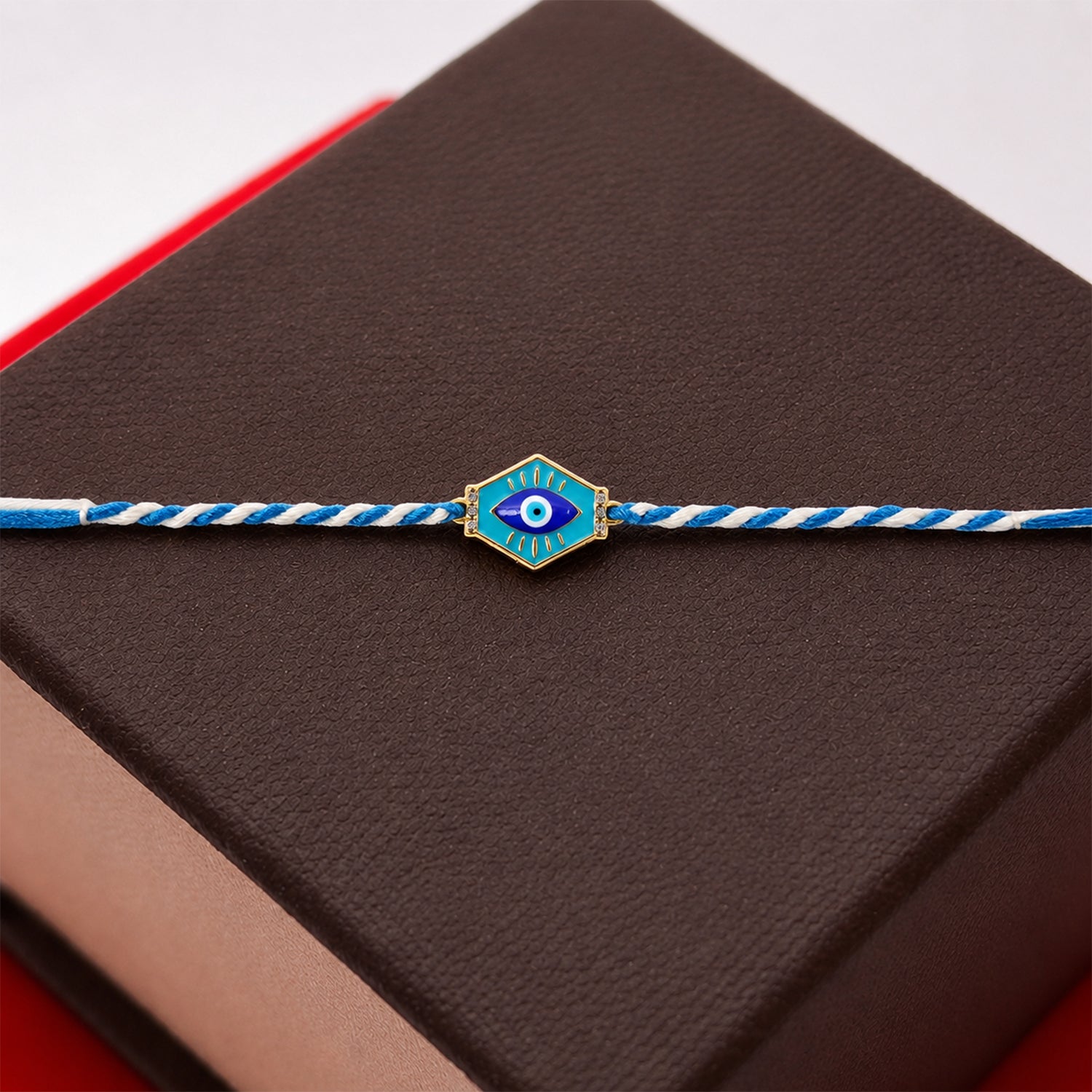 Evil Eye Charm Fancy Dori Rakhi for Brother (1 Pc)