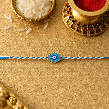Evil Eye Charm Fancy Dori Rakhi for Brother (1 Pc)