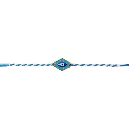 Evil Eye Charm Fancy Dori Rakhi for Brother (1 Pc)