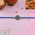 Rakshabandhan Blue Evil Eye Rakhi – Stylish & Protective Design