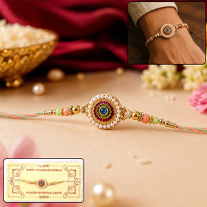 Peacock & Floral Rakhi