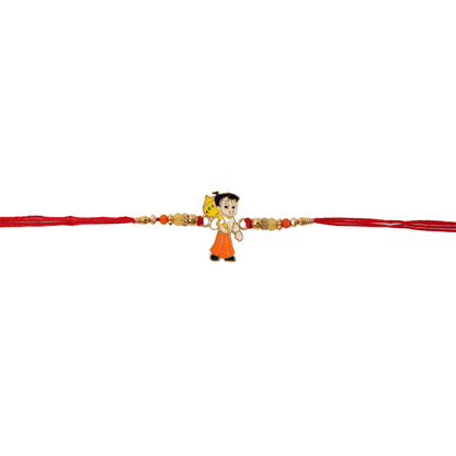 Chhota Bheem beads rakhi with colorful design