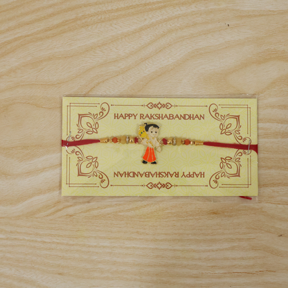 Top view of Chhota Bheem rakhi for brother