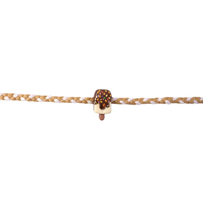 Chocolate Ice Cream Bar Rakhi with neat finishing and bright colors