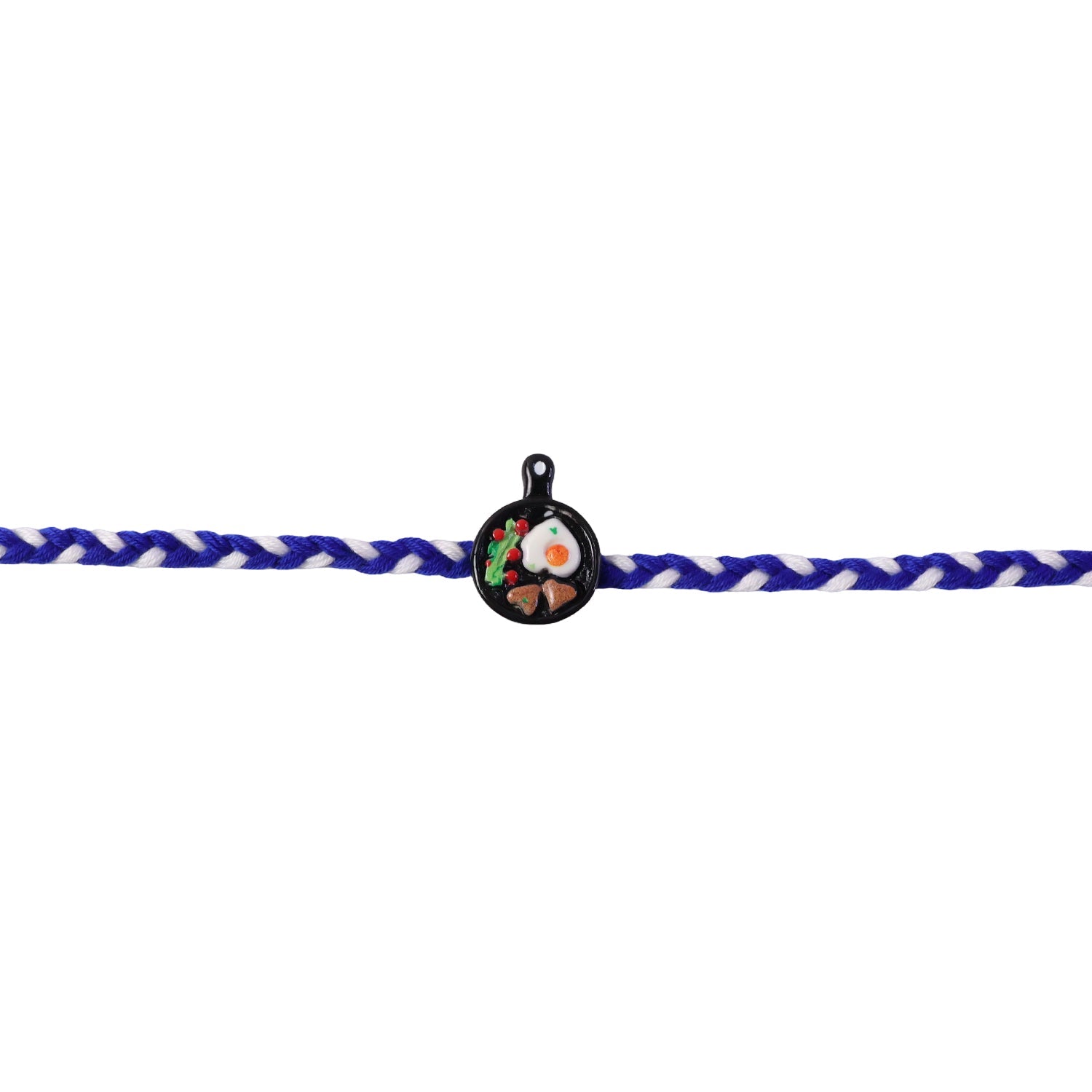 Mini Frying Pan Fancy Dori Rakhi tied knot detail